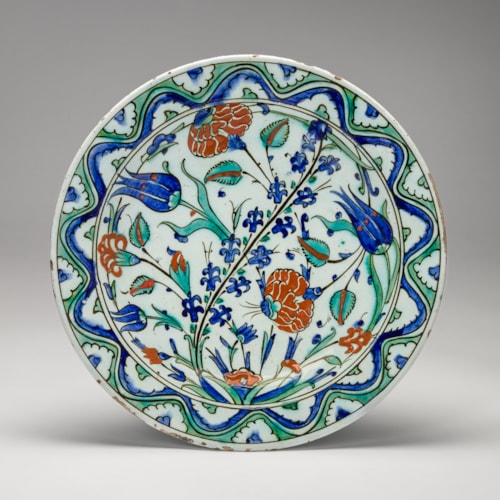 Polychrome Floral Iznik Dish